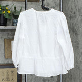 A New Day Women's Long Sleeve Tie Waist Blouse 566514