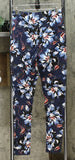 DG2 by Diane Gilman Slim Sleek Solution Leggings Navy Floral Medium Tall