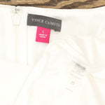 Vince Camuto 3/4 Sleeve Puff Shoulder Crepe Sheath Dress Pearl Large