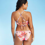 Shade & Shore Women's Lightly Lined V-Wire Crisscross Back Bikini Top