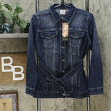 Laurie Felt Women's Classic Denim Belted Jean Jacket