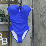 NWT Kona Sol Women's Pique Bandeau Classic One Piece Swimsuit. AG168 Small