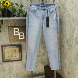 DG2 by Diane Gilman Women's Tall Classic Stretch Boucle Stripe Skinny Jeans