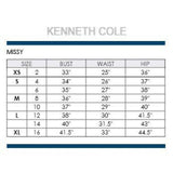 Kenneth Cole Women's Button Fly High Rise Straight Leg Comfort Jeans
