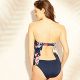 Kona Sol Women's Strapless Keyhole Bandeau Tankini Top