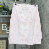 Victoria's Secret Womens Striped Cotton Pajama Shorts Top Set
