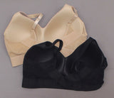 Rhonda Shear 2 Pack Molded Cup Bras With Mesh Back Detail Dark Nude/ Black 1X