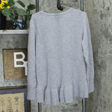 Isaac Mizrahi Live! Women's 2-Ply Cashmere V-Neck Ruffle Sweater