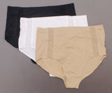 Rhonda Shear Women's Plus Size 3 Pack Mesh Detail Brief Panties