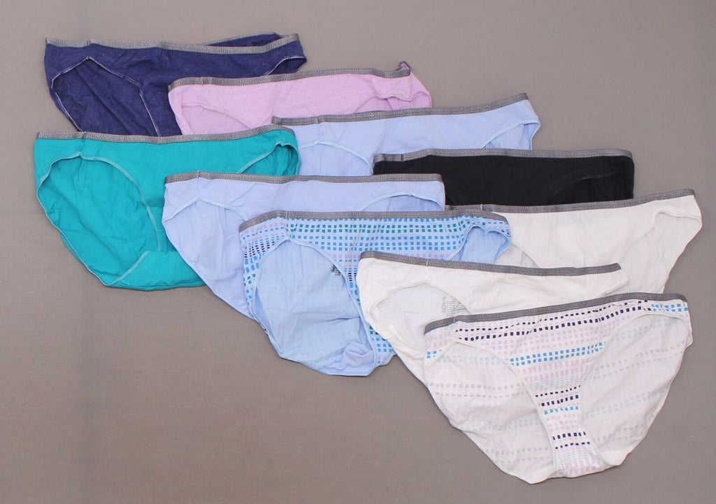 Hanes 10 PAIRS Cool Comfort Cotton Stretch Bikini Underwear
