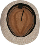 Steve Madden Women's Striped Band Fedora Hat