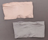Rhonda Shear 2 Pack Underwire Bandeau Bras With Pads Gray / Pink Large