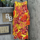 Susan Graver Women's Liquid Knit Dress With Chiffon Overlay
