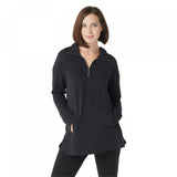 Cuddl Duds Women's Comfortwear Half Zip Pullover Sweatshirt