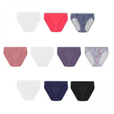 Hanes Women's 10pk Cotton Hi-Cut Briefs PW43AS