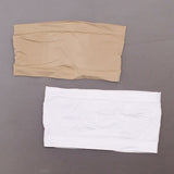 Rhonda Shear 2 Pack Seamless Underwire Bandeau Bras White/ Nude Medium