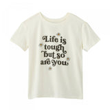 Fifth Sun Women's Life Is Tough Short Sleeve Graphic T-Shirt
