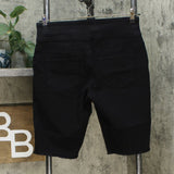 DG2 by Diane Gilman Classic Stretch Pull-On Bermuda Shorts Black Petite Medium