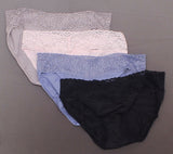 Felina Women's 4 Pack Super Stretch Bikini Panties Assorted S/M