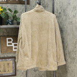 Calvin Klein Women's Chevron Stitch Cardigan Jacket