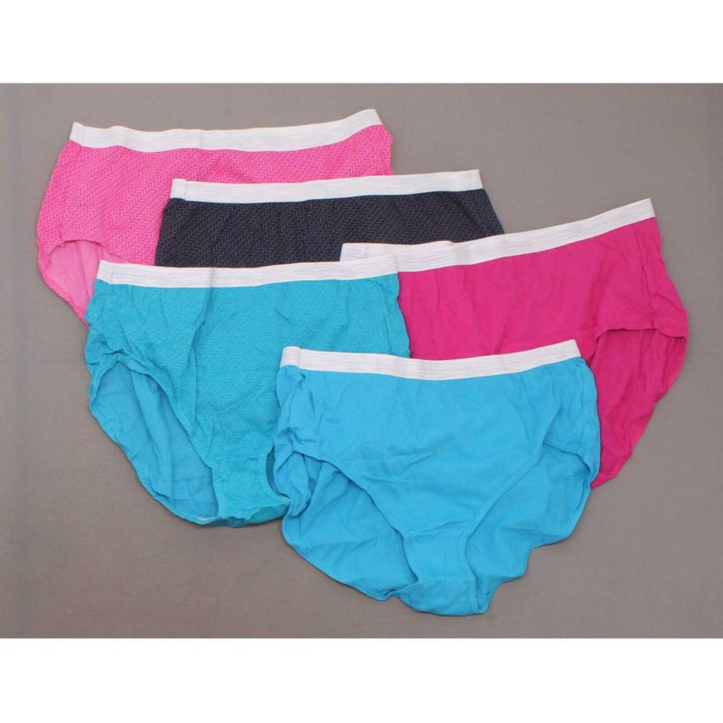Just My Size By Hanes 5 Pairs Women's Cotton Briefs Panties Underwear –  Biggybargains