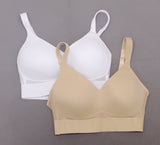 Rhonda Shear 2 Pack Molded Cup Bras With Mesh Back Detail Nude/ White Medium