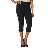 Antthony Women's Plus Size Boss Lady Tummy Smoothing Pedal Pusher Pants