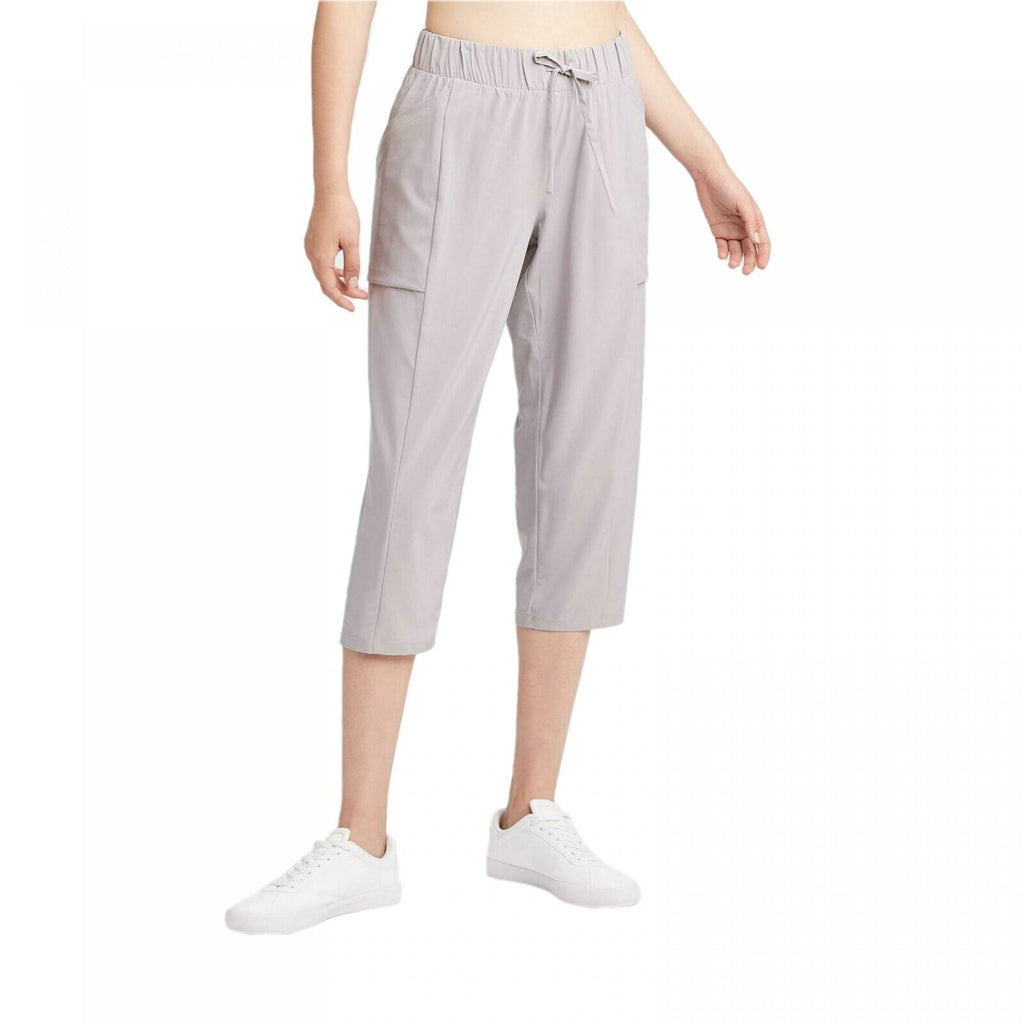 All In Motion Women's Mid-Rise Stretch Woven Tapered Leg Capri