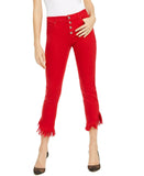 INC International Concepts Women's Angled Mop Hem Straight Jeans