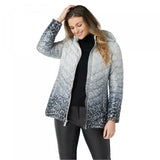 Dennis Basso Women's Water Resistant Ombre Quilted Jacket With Hood