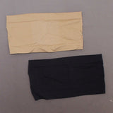 Rhonda Shear 2 Pack Seamless Underwire Bandeau Bras Black/ Nude Small