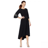 Antthony Plus Petite Elda Collection Embroidered Midi Dress