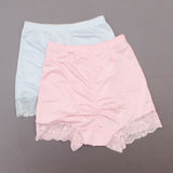 Rhonda Shear 2 Pack Smooth Pin Up Panties With Lace Trim Pink/ Mint Medium