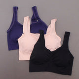 Rhonda Shear 3 Pack Square Neck Ahh Bras Multi Medium