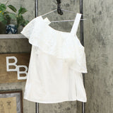 NWT MOTTO Plus Size Geometric Eyelet Top. 648754-Plus 2X