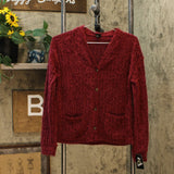 Art Class Girls' Button-Front Eyelash Cardigan Sweater