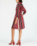 Monteau Women's Petite Tie-Neck Fit & Flare Dress. PT59877