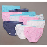Fruit Of The Loom 11 Pairs Women's Cotton Low Rise Hipster Bikinis