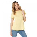 NWT Isaac Mizrahi Live! Essentials Pima Cotton Crew Neck Swing Tee. A378936 XS M