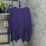 LOGO by Lori Goldstein Women's Cotton Modal Top With Seaming Detail