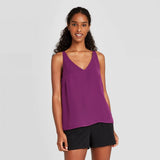 A New Day Women's Lined Tank Top Purple XS