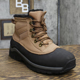 All in Motion Men's Julian Waterproof Winter Boots Cognac Brown 10