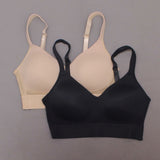 Rhonda Shear 2 Pack Mesh Back Detail Molded Cup Bras Dark Nude/ Black Small
