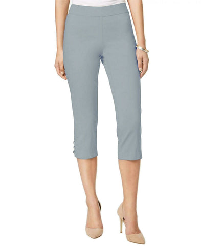 NWT JM Collection Petite Lattice Hem Cropped Pants. 52123LR477 Petite Small