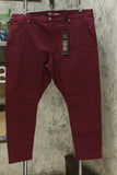 DG2 by Diane Gilman Plus Size Virtual Stretch Seamless Skinny Jeans Wine 22W