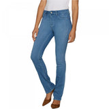 Laurie Felt Women's Petite Hot In Hollywood Silky Denim Baby Bell Pull On Jeans