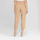 Prologue Women's Straight Leg Cropped Cargo Dress Pants