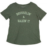 Grayson Threads Women's Brusselin' and Kalein' It Funny Graphic T-Shirt