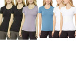 32 Degrees Cool Women's 3 Pack Short Sleeve Scoop Neck T-Shirts