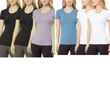 32 Degrees Cool Women's 3 Pack Short Sleeve Scoop Neck T-Shirts